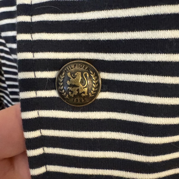 Tommy Hilfiger Navy, White & Red Striped Polo Blazer - Picture 5 of 6